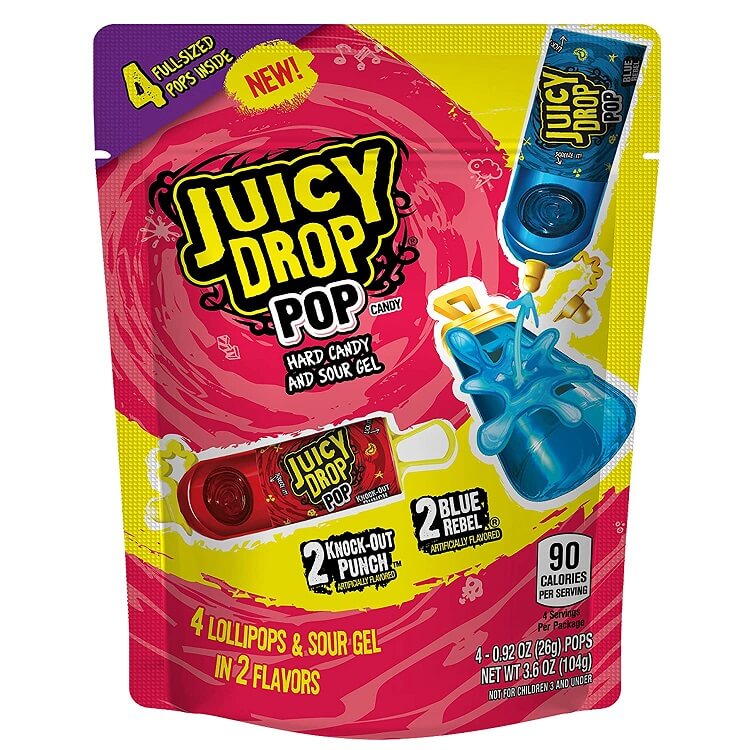 Juicy Drop Pops 4 Count Pack Online Bulk Candy Store